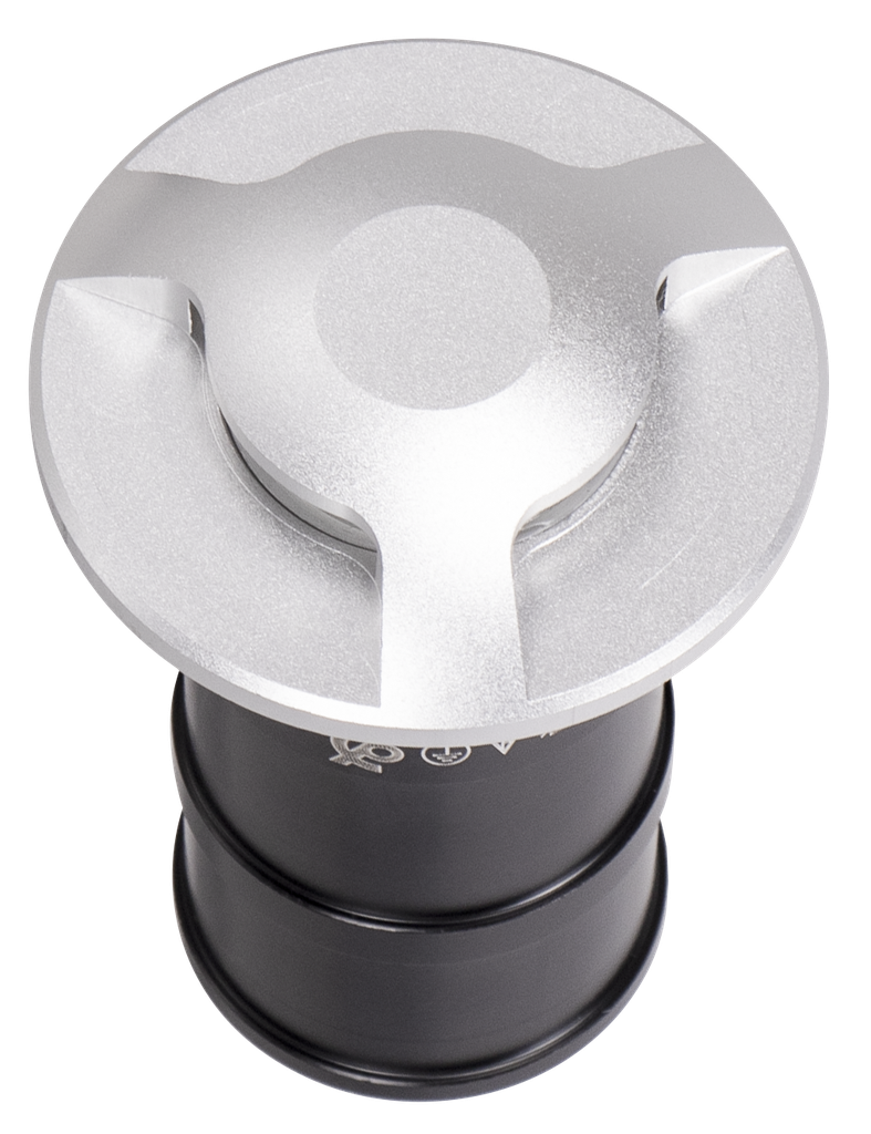 S-AS1-060370-SPOT AU SOL LED ROND FIXE 3 FACES IP54 COB 220V OPTICA