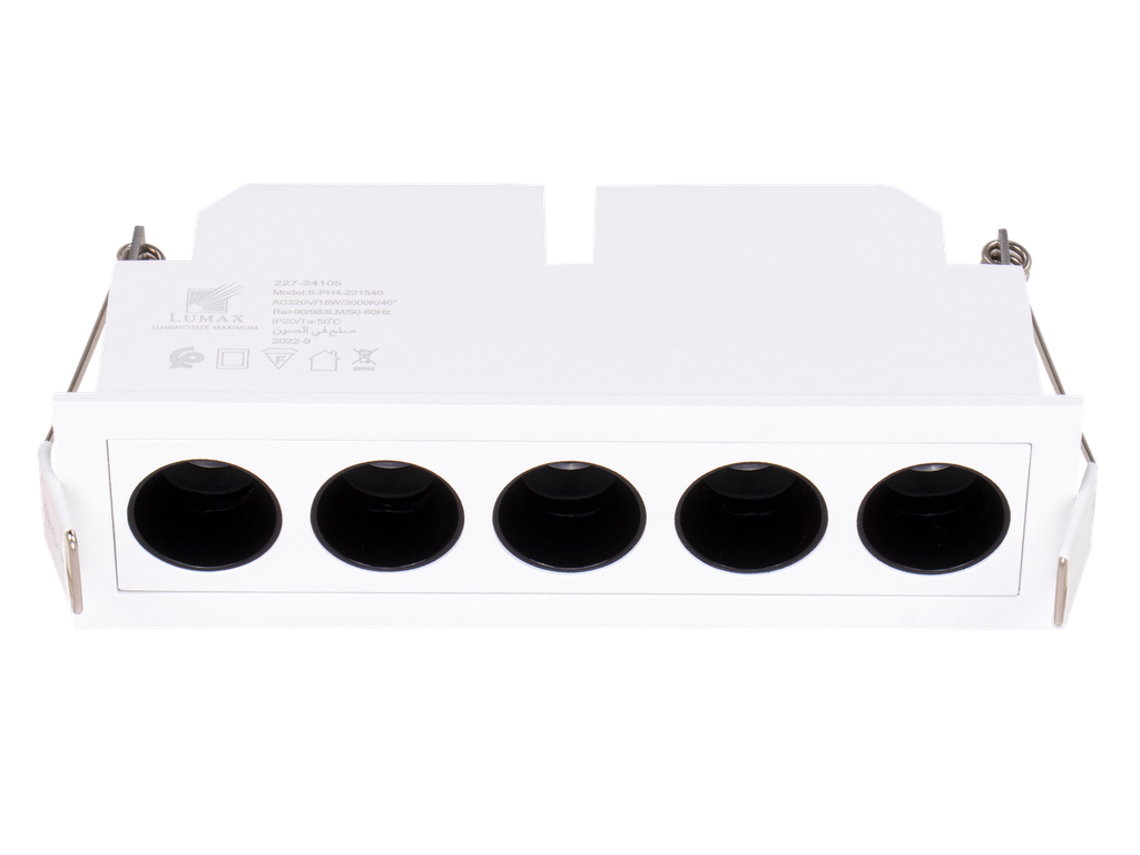 227-24105-SPOT LINEAIRE LED A ENCASTRER FIXE RECTANGULAIRE 220V 40°