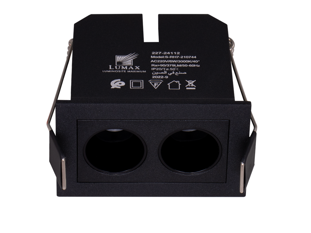 227-24112-SPOT LINEAIRE LED A ENCASTRER FIXE RECTANGULAIRE 220V 40°