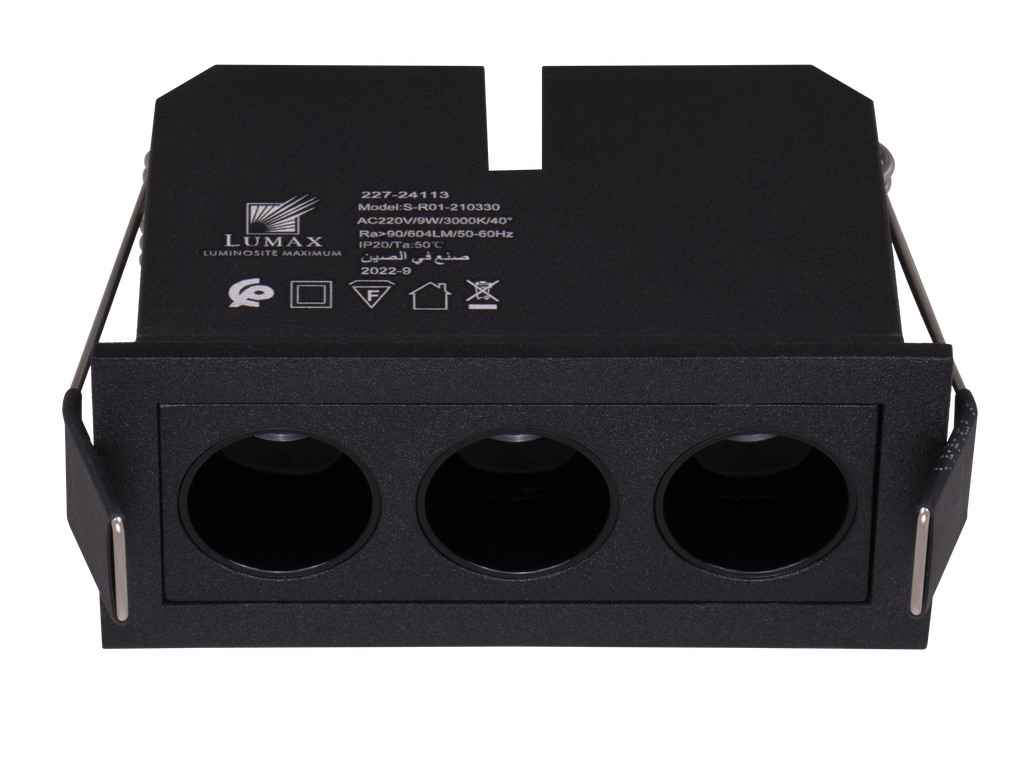 227-24113-SPOT LINEAIRE LED A ENCASTRER FIXE RECTANGULAIRE 220V 40°