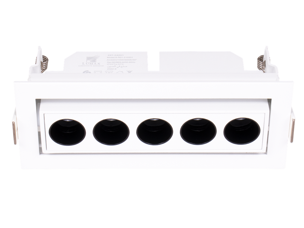 227-24201-SPOT LINEAIRE LED A ENCASTRER ORIENTABLE RECTANGULAIRE 220V 40°