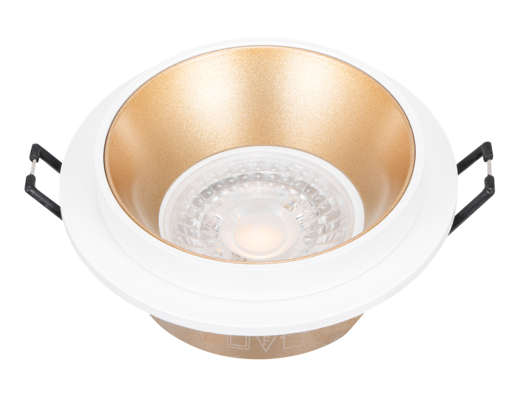 221-FICUS-144-CADRE SPOT GU10FIXE A ENCASTRER ROND ALUMINIUM