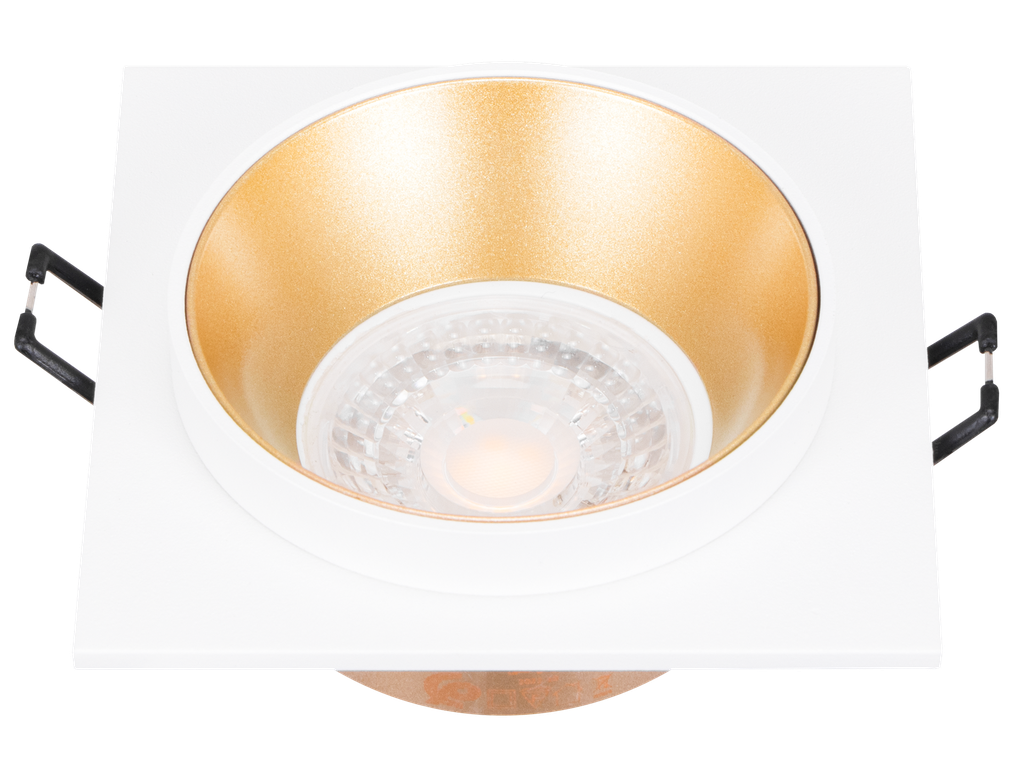 221-FICUS-244-CADRE SPOT MR16 FIXE A ENCASTRER CARRE ALUMINIUM