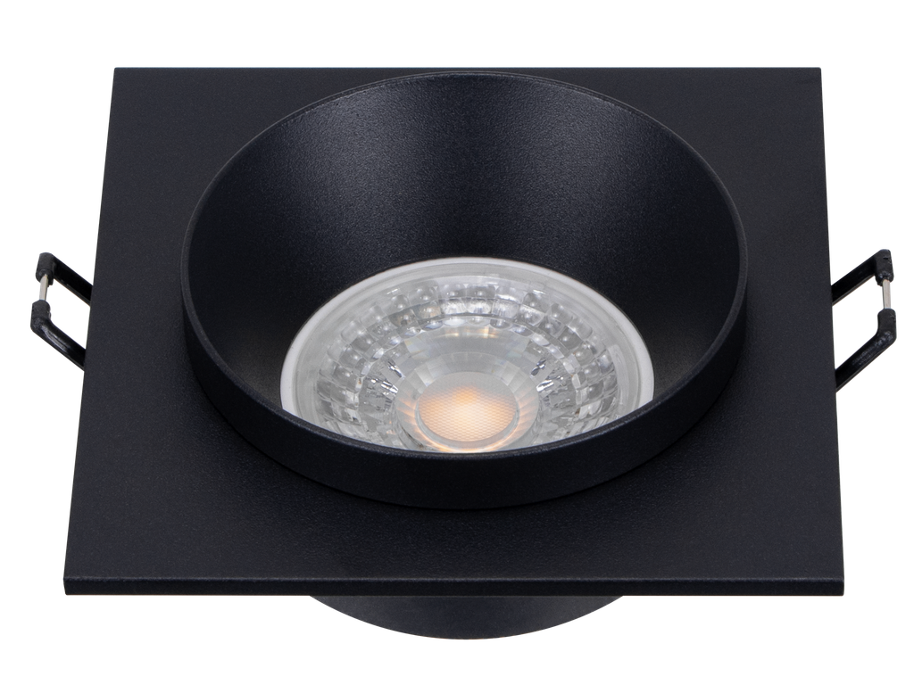 221-FICUS-243-CADRE SPOT GU10 FIXE A ENCASTRER CARRE ALUMINIUM