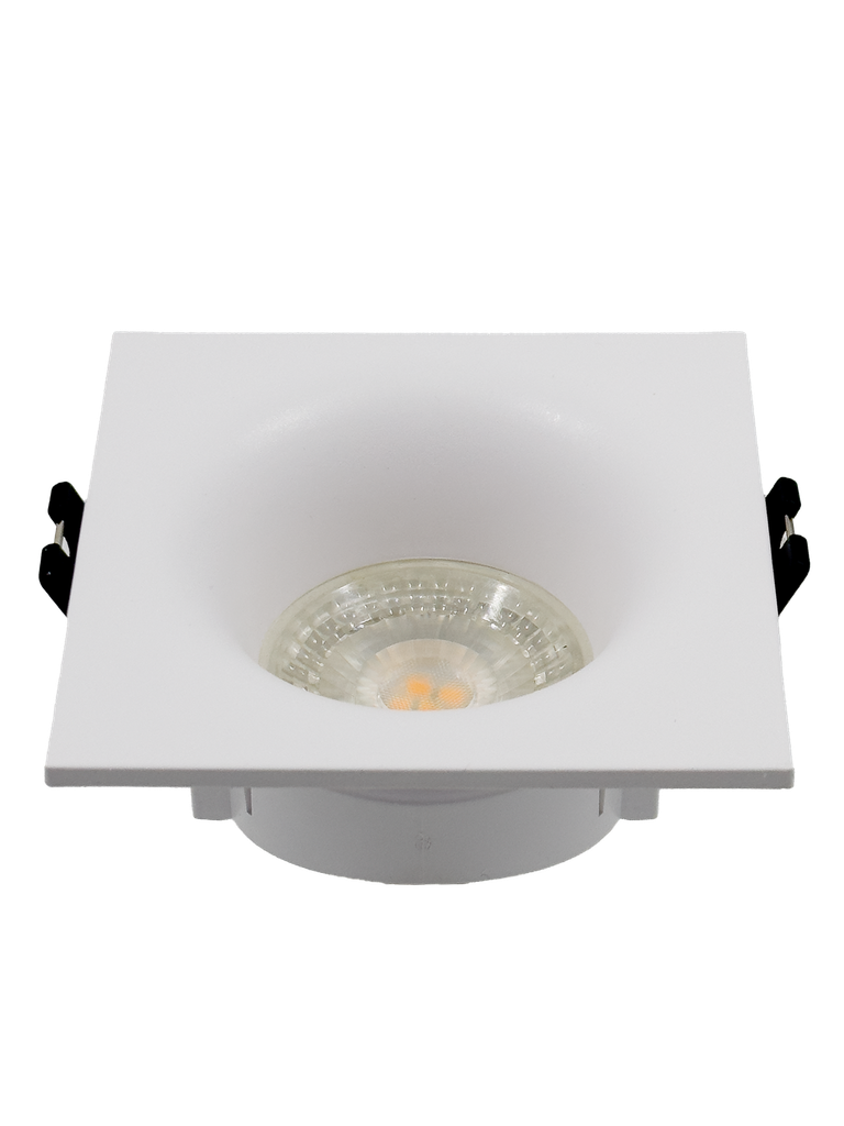 22-1-SALMA-SB-SPOT GU10 A ENCASTRER CARRE FIXE RETRAIT PVC