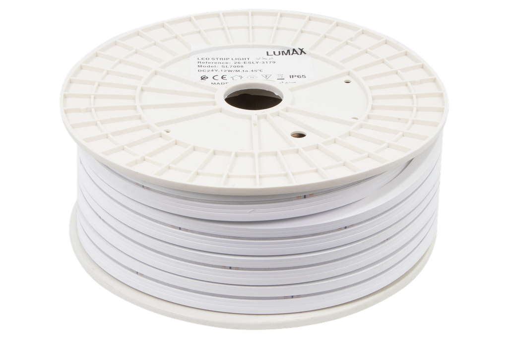 26-ESLY-3179 RUBAN LED NEON SILICONE FLEX SIDE DC24V DMX SN12*20CM IP65 10ML ESLY