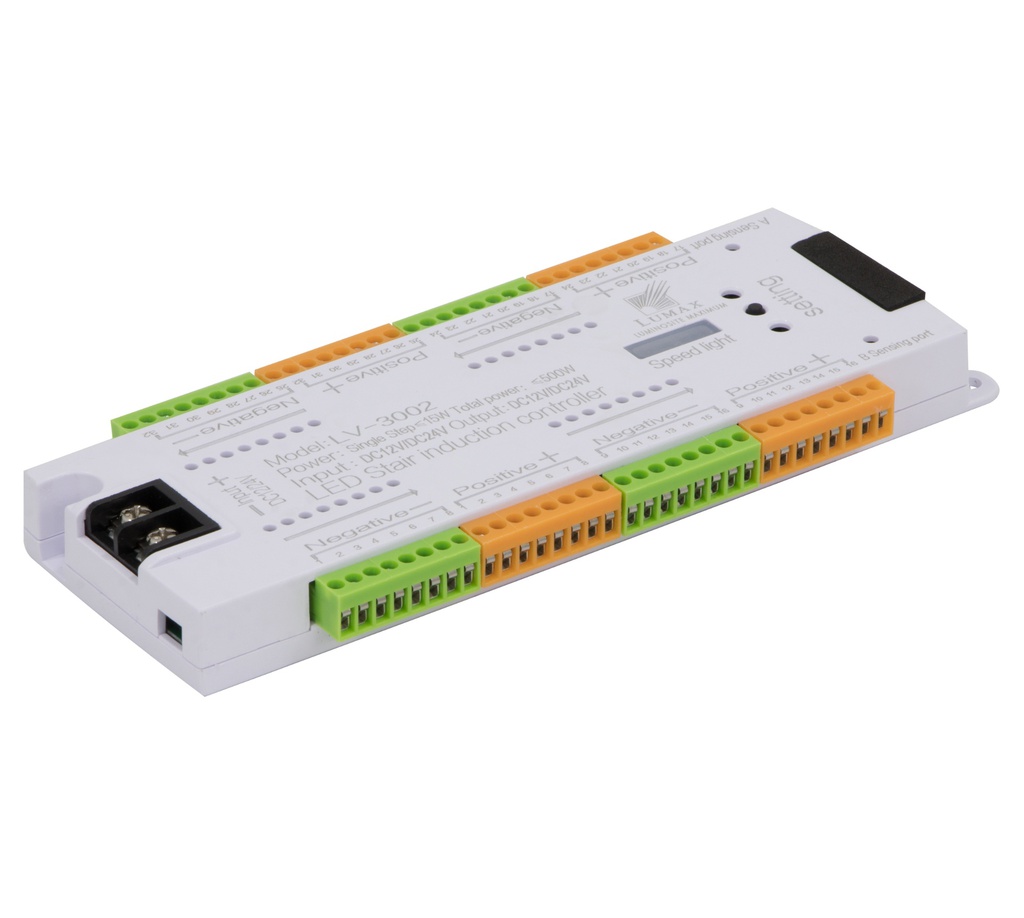 30-MARTA-1000-CONTROLEUR D'ECLAIREGE LED SIMPLE POUR ESCALIER 12V/24V 3A*32 MARTA