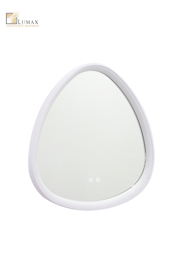 807-LONDON-0062-MIROIR LED LUMINEUX OVAL CCT DIMMABLE ET DÉSEMBUAGE DE MIROIR D62*H6CM LONDON