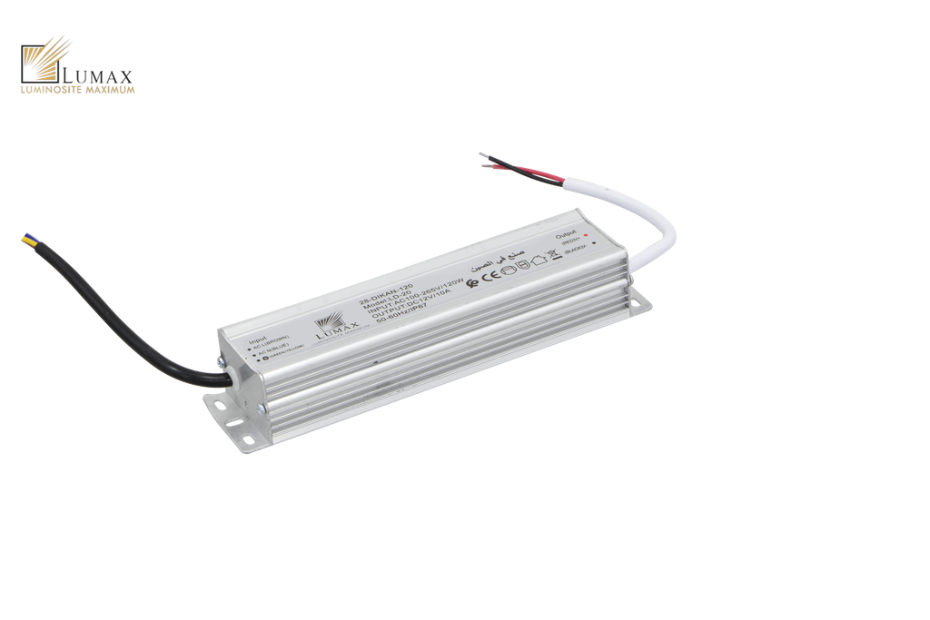 28-DIKAN-120-TRANSFORMATEUR ETANCHE 10A 12V IP67 DIKAN