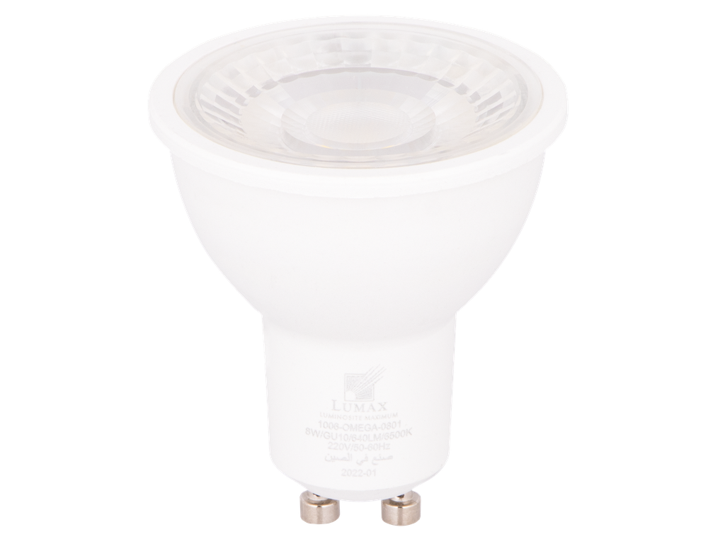 1006-OMEGA-0801-LAMPE GU10 LED SMD 38° 220V