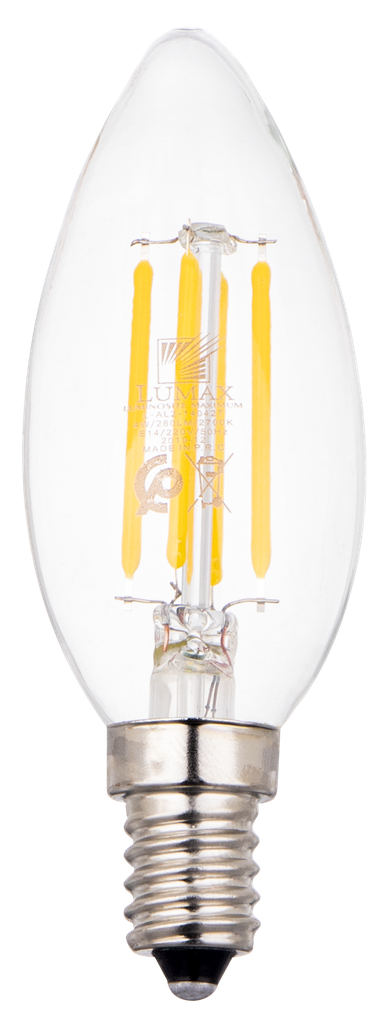 1012-AL-1243-LAMPE LED FILAMENT CLAIRE C35 E14 220V ALPHA