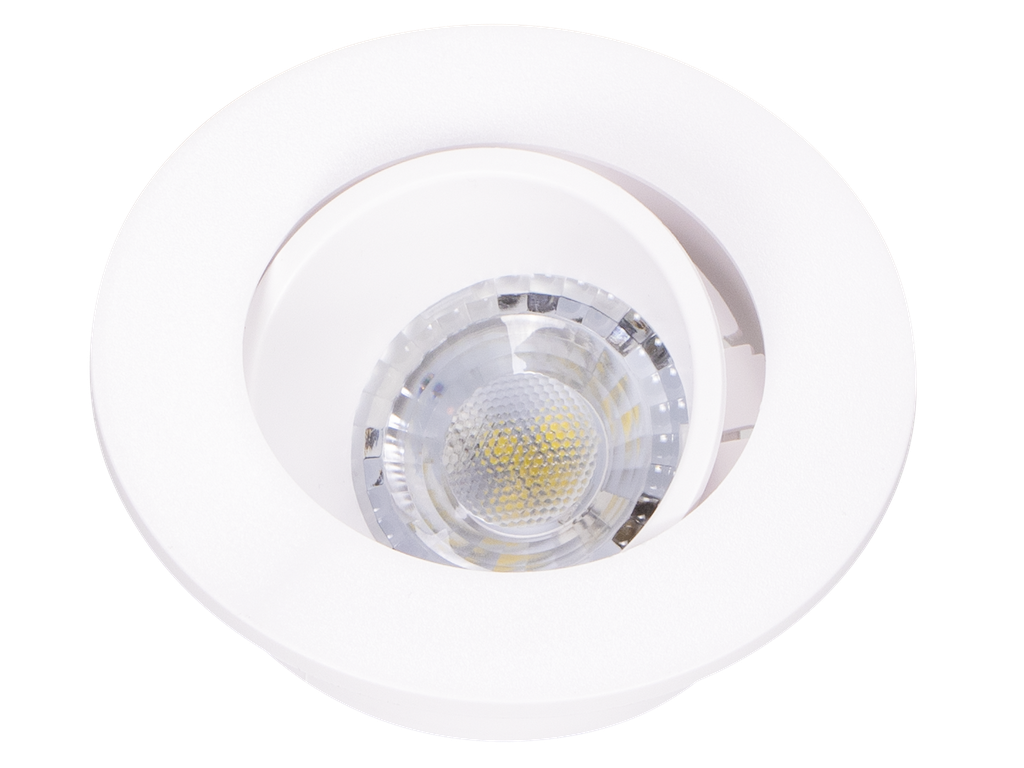 22-1-OSTANIA-RB-SPOT GU10 A ENCASTRER ROND ORIENTABLE PVC