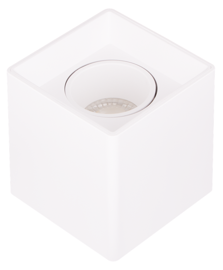 S-VI8-729100-SPOT GU10 APPARENT CUBIQUE ORIENTABLE PVC CUBANYA