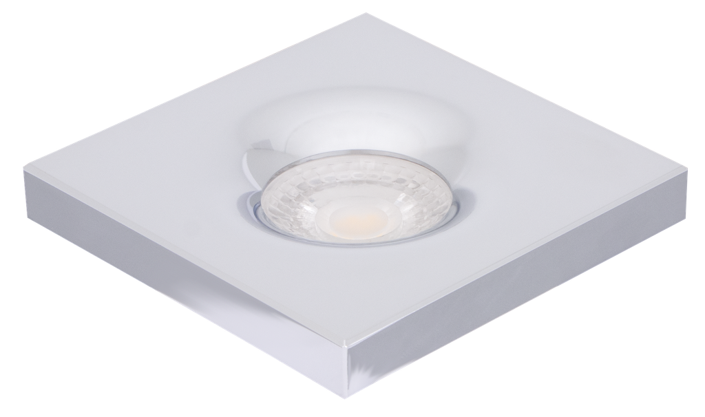 S-LUX-151772-SPOT MR16 A ENCASTRER CARRE FIXE ALUMINIUM MILANKO