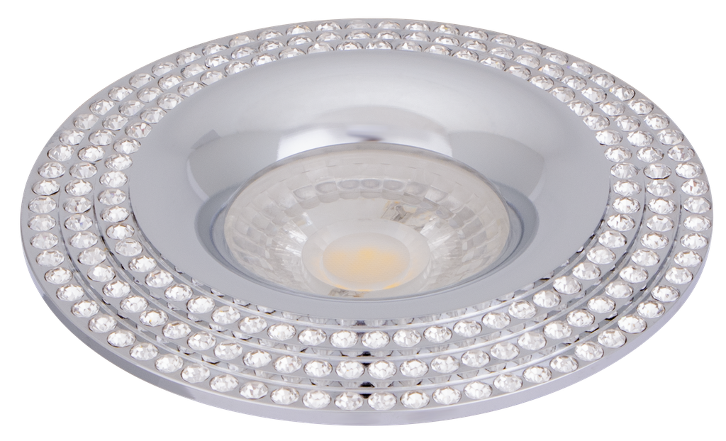 S-LUX-251769-SPOT MR16 A ENCASTRER ROND ALUMINIUM+CRISTAL PRINYA