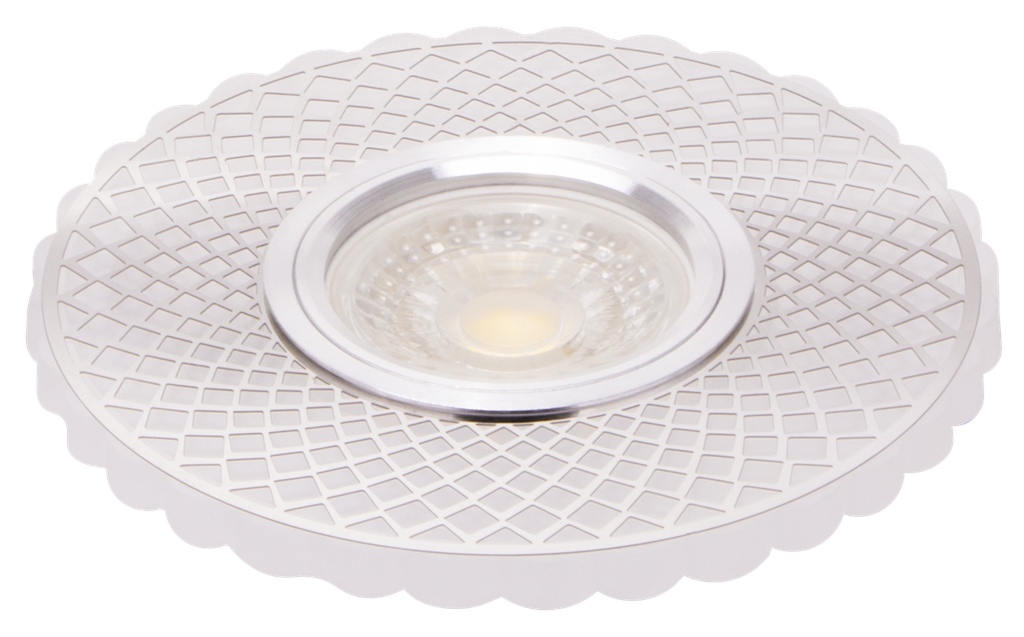 S-VI12-251918-SPOT MR16 A ENCASTRER ROND ACRYLIQUE+METAL + LED 3W IRANIA