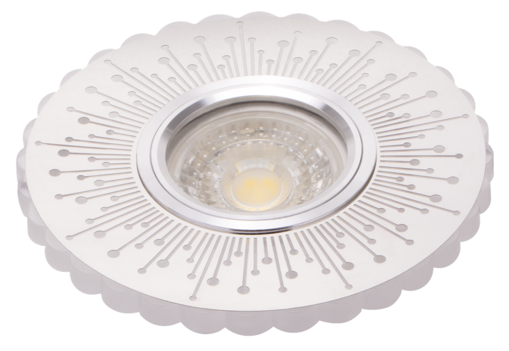 S-VI12-251921-SPOT MR16 A ENCASTRER ROND ACRYLIQUE+METAL + LED 3W IRANIA