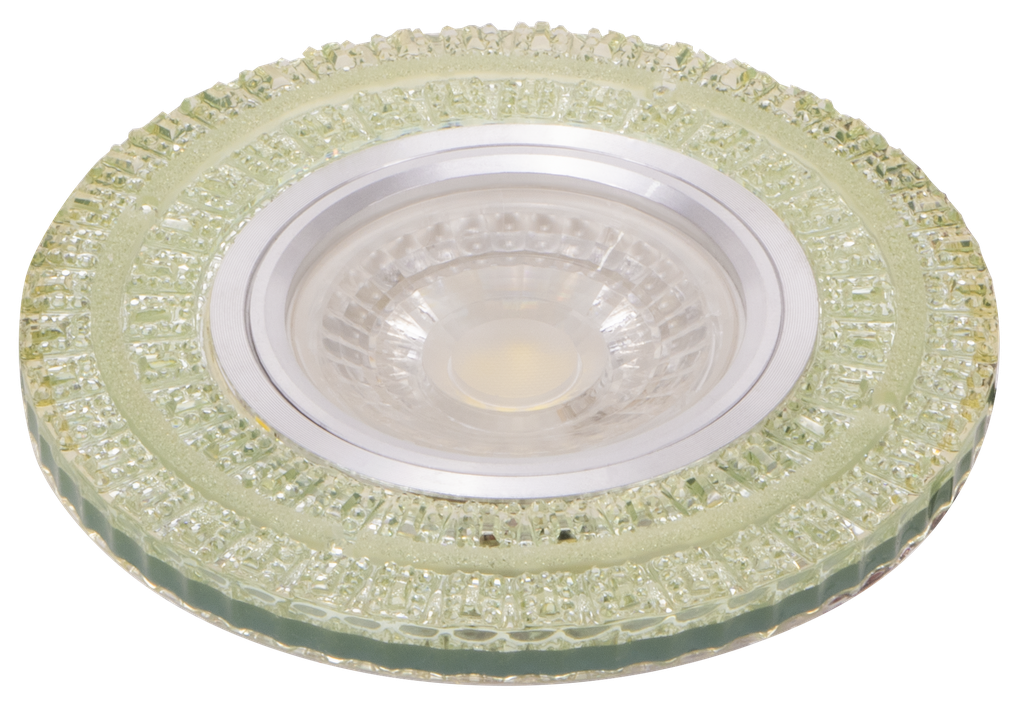 S-VI6-211906-SPOT MR16 A ENCASTRER ROND CRISTAL + LED 3W IWINGA