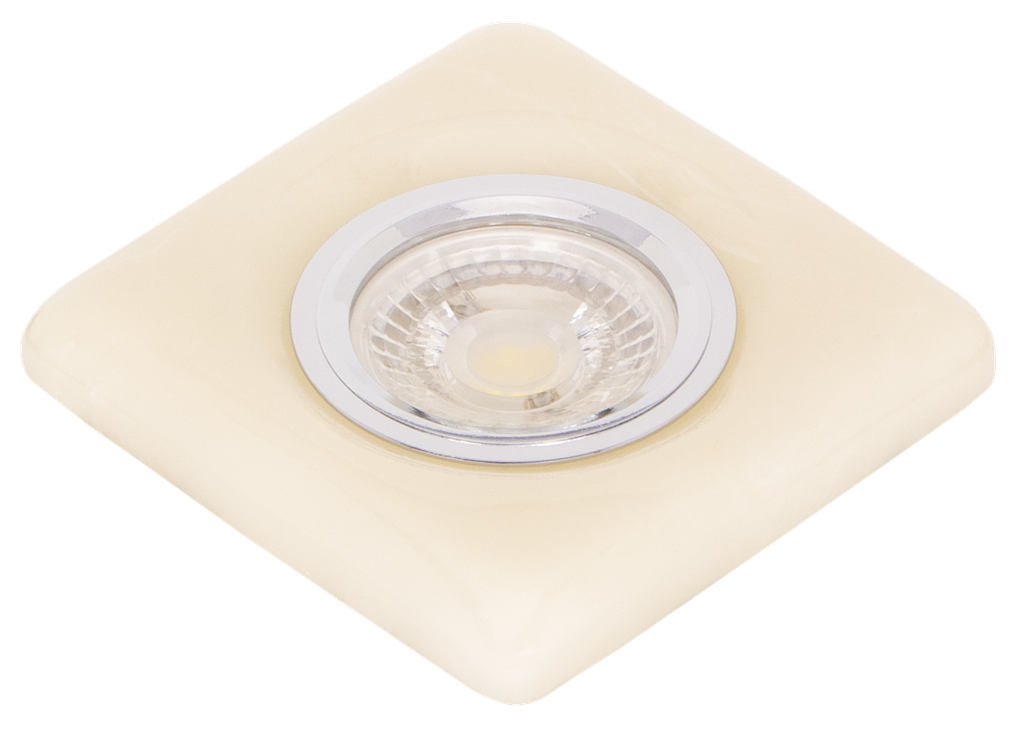 S-VI18-223301-SPOT MR16 A ENCASTRER CARRE MARBRE + LED 3W PYANKA