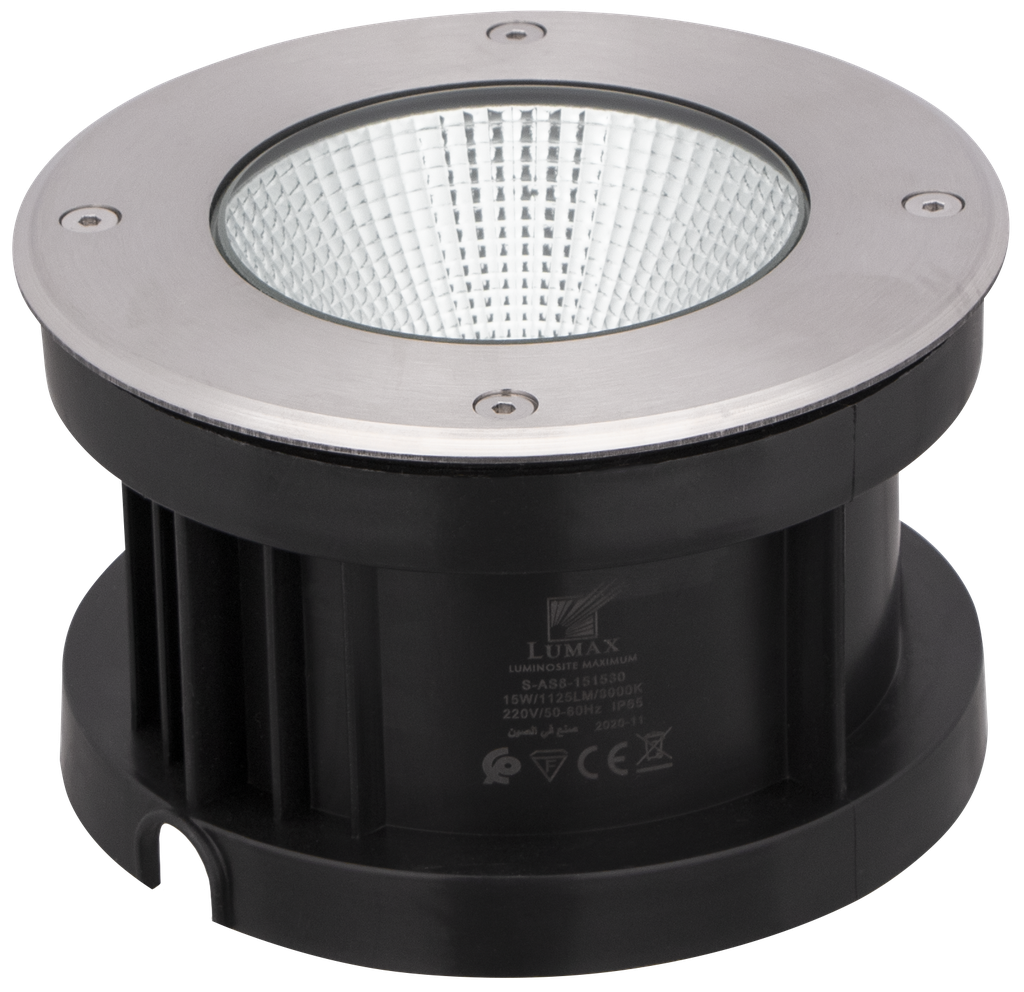 312-LORANDIA-151-SPOT AU SOL LED A ENCASTRER ROND FIXE IP65 COB 220V