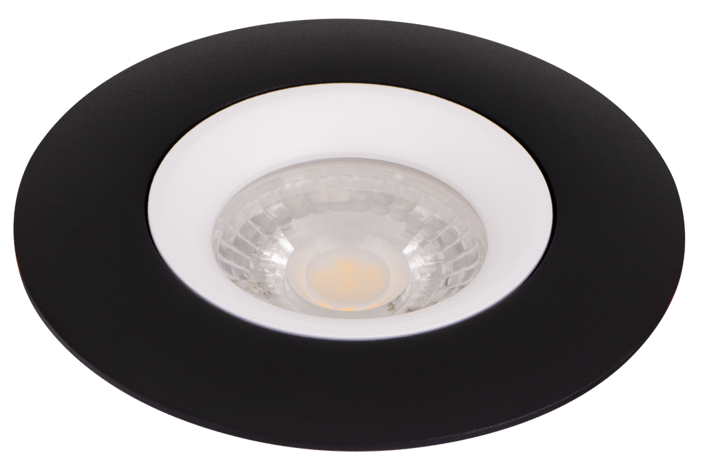 22-1-CHALINGA-BK/WH SPOT MR16 A ENCASTRER ROND FIXE ALUMINIUM