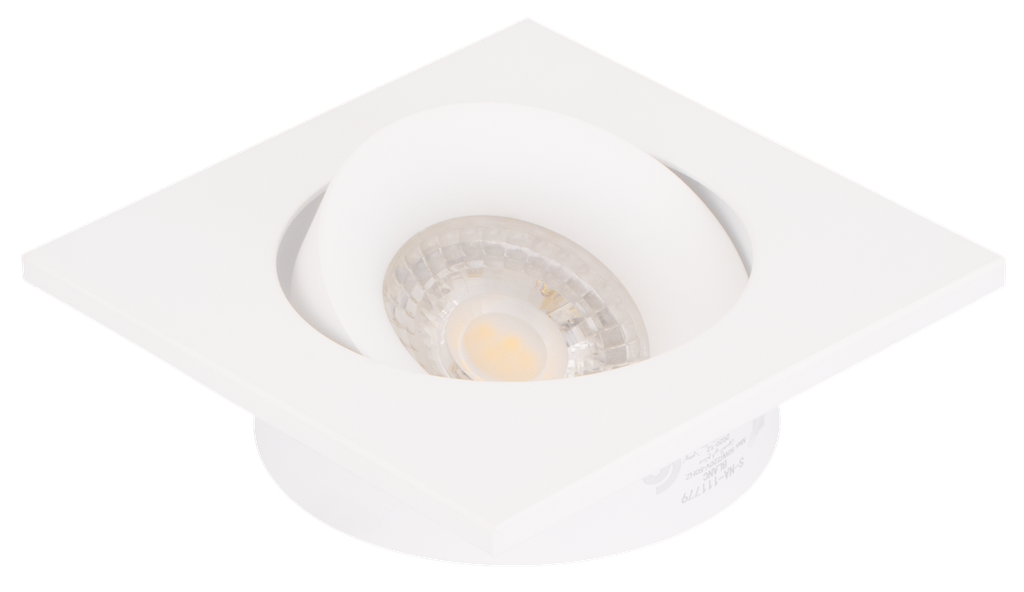 S-NA-111779 SPOT MR16 A ENCASTRER CARRE ORIENTABLE ALUMINIUM NADINA