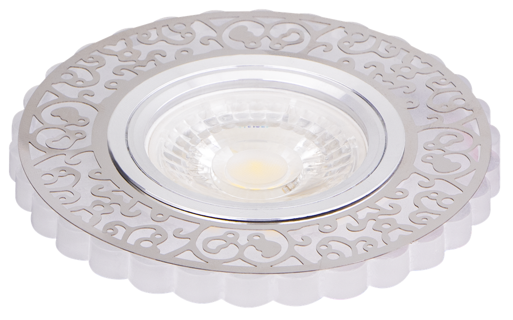 224-0346-832 SPOT MR16 A ENCASTRER ROND ACRYLIQUE+METAL + LED 3W NERPRUN