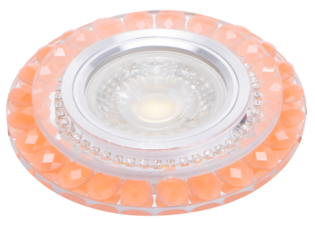 224-3012-872SPOT MR16 A ENCASTRER ROND CRISTAL+PERLE + LED 3W VENETO
