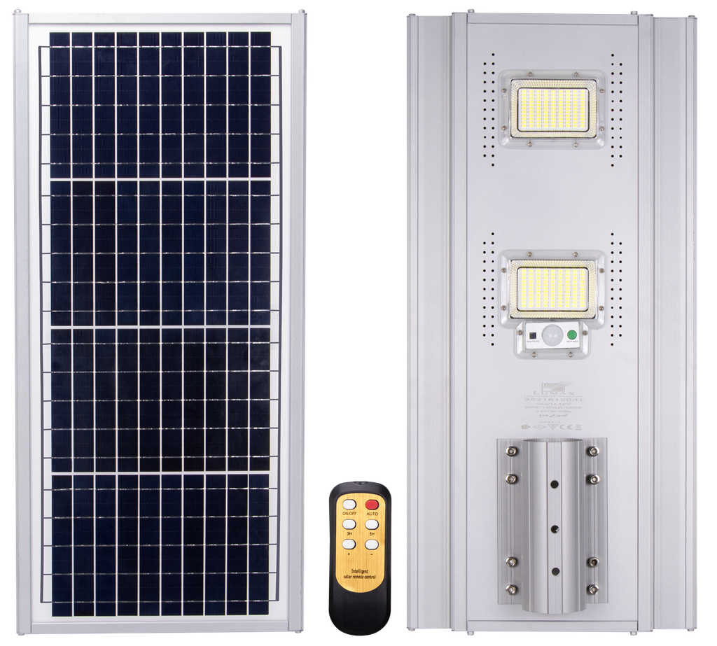 LUMINAIRE LED SOLAIRE POUR ECLAIRAGE PUBLIC ALUMINIUM ALKES