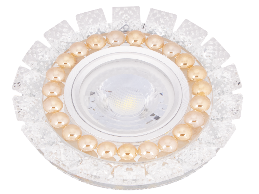 22-4-APIOS-762 SPOT MR16 A ENCASTRER ROND CRYSTAL + LED 3W