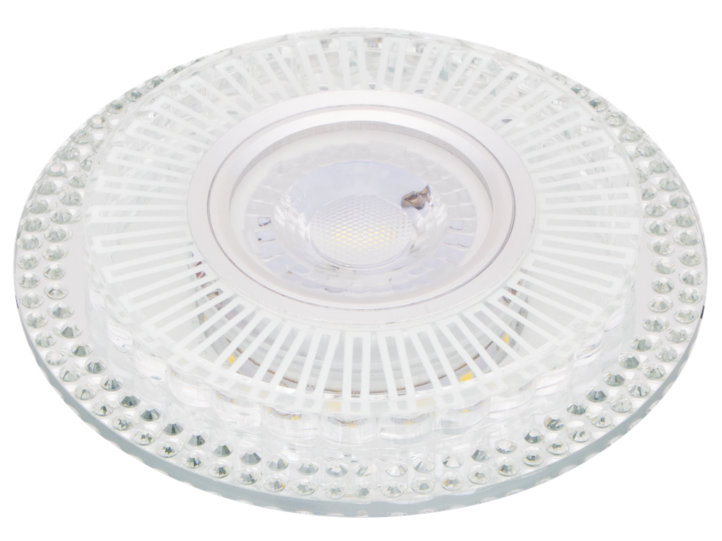 22-4-VITEX-26712 SPOT MR16 A ENCASTRER ROND 3D GLASS+CRYSTAL + LED 3W