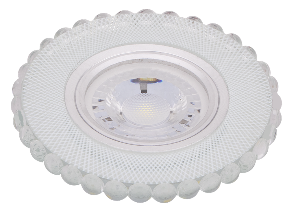 22-4-CLIVIA-26712 SPOT MR16 A ENCASTRER ROND 3D GLASS+CRYSTAL + LED 3W