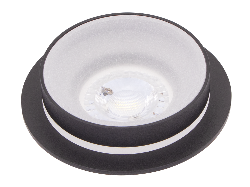 221-OXALIS-6143-SPOT MR16 ROND FIXE ALUMINIUM+ACRYLIQUE