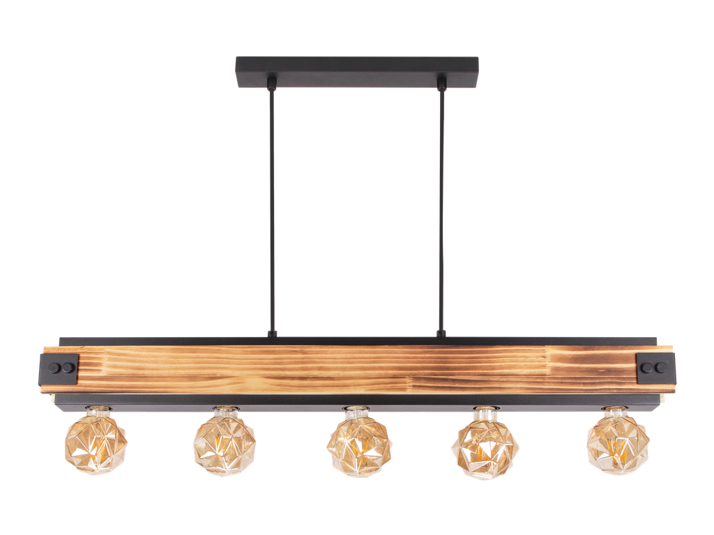 803-AZALEE-005-SUSPENSION 5XE27 220V METAL L950 W70 H90