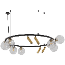 803-DAMYA-050-SUSPENSION 7*G9+LED4W 220V L870*750*H1200MM DAMYA