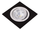 22-1-FUEVA-S-BK-SPOT MR16 A ENCASTRER CARRE ORIENTABLE ALUMINIUM