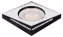 S-LUX-241695-SPOT MR16 A ENCASTRER CARRE ALUMINIUM+CRISTAL XENYA