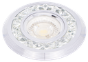 S-LUX-251098-SPOT MR16 A ENCASTRER ROND ALUMINIUM+CRISTAL + LED 3W RINKOW